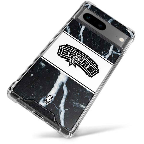 NBA San Antonio Spurs Marble Google Pixel 8 Clear Case
